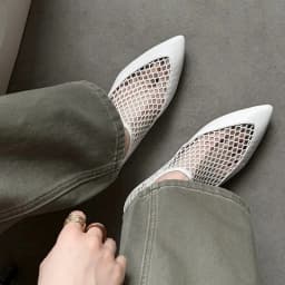 Womens Mesh Flats Pointed Toe Slip On Comfort Walking Shoes Hollow Out Breathable Loafers Smooth Leather Minimalist Elegant Chic