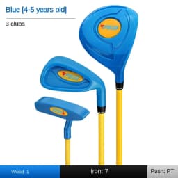 PGM Golf Club Set Boy Girl Beginner's Golf Training Wood Iron Swing Putter Bag Gift JRTG011
