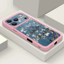 White Flowers Branches Case For iPhone 17 Pro Max Funda iPhone 16 Pro Max 11 12 13 14 15 16E 18 Shockproof Silicone Soft Cover