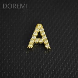 DOREMI Colorful Birthstone CZ 9mm Initial Letter Bracelet Bangle Custom Private Wedding Gift Letters Bangle Gift Jewelry Bangle