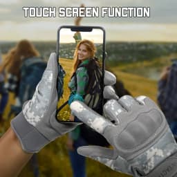 ACU Camouflage Touch Screen Tactical Gloves Combat Airsoft Paintball Shooting Hunting Bicycle Anti-Skid Full Finger Glove Men