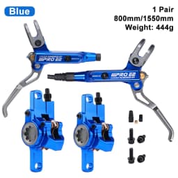 Bicycle Hydraulic Disc Brake 2 Piston MTB Brake Caliper IIIPRO E2 Mountain Bike Brake Oil Pressure 800/1550mm Front Rear Brake