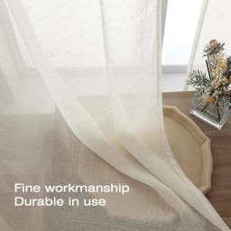 Linen Textured Tulle S Fold Sheer Curtains for Living Dining Room Bedroom Window Farmhouse Luxury Decoration Partition Drapes