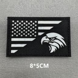 3D Tactical Patches IR Reflective Badge on Backpack Vest Clothing DIY Morale Tactical Badges Hook&Loop Laser Cut Supplies