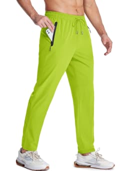 MAGCOMSEN Men's Casual Trousers Quick Dry Waterproof Stretch Work Pants with Zip Pockets Spring Summer Sweatpants