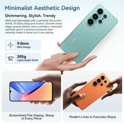 BLACKVIEW Smartphone WAVE 10 24GB(8+16)+128GB Android 16 5000mAh 6.88'' HD+ IPS Dual SIM 1080P FHD Doke AI 2.0 120Hz 32MP+13MP