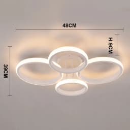 LED Ceiling Lights 48w Modern Chandelier Three Colors Lamp Minimalist Lamps For Bedroom Light Surface Installation Dining Room