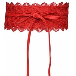 Boho Style Women Bow Lace Belt Wide Girdle Corset PU Leather Waist Belts Wedding Dress Skirt Decorative Waistband