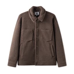 Semir Jacket Men Plush Outerwear 2024 New Couple Solid Color Versatile Loose Imitation Lamb Wool Winter Outfit Neutral Style