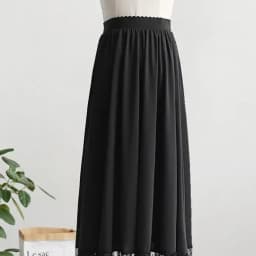 Chinese Style High Waisted Lining Petticoat Long Pleated Skirt Maxi Bottom Ladies White Black Lace Skirt for Hanfu