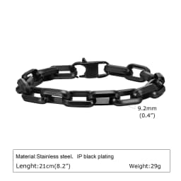 Never fade stainless steel link chain bracelet