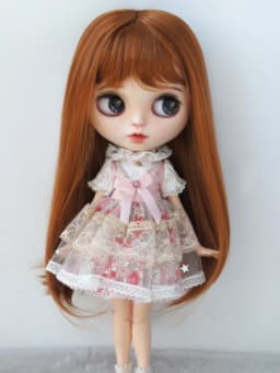 Jusuns JD371 9-10inch 10-11inch Soft Synthetic Mohair Doll Wig Full Bangs Miranda BJD Hair OG Blythes Meadow Doll Accessories