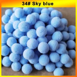 300-30Pcs Multicolor Pompoms Fur Balls Glitter Fluffy Pom Poms Elasticity Pom pom Soft Balls for DIY Crafts 8/10/15/20/25/30mm