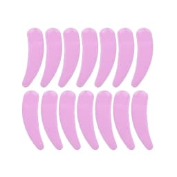100Pcs Mini Cosmetic Spatula Facial Mask Mixing Sticks Disposable Curved Scoop Eye Cream Makeup Scoop Beauty Tool Accessories
