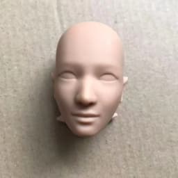YUNYI 1/6 Male Doll Bald Head Super White Beige Brown Skin Doll Parts for DIY Makeup Practice Collectible Figure Accessories