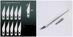 Glue Removal And Scraping Blades, Flat-edged Scalpel, 5, 11, 17# BSD Engraving Knife, Repair And Film Application Hand Knife