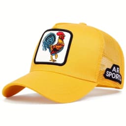Fashion Trucker Caps With Embroidery Animals Patch Four Seasons Snapback Baseball Cap For Men Women Adjustable Visor Hat