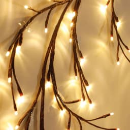 USB Powered Willow Vine Lights 72/96 LED Bendable Branch Lights Indoor Decorative Lighting for Christmas Halloween Easter