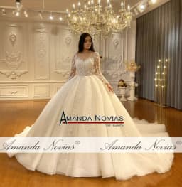 Customized Hot Sale Real Sample Bridal Dresses NS4548