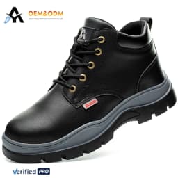 AOYU WINTER New Styles Men Safety Boots With Steel Toe Cap Anti-smash Work Sneakers Safety Shoes Men IndestructibleWork Boots