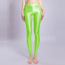 New Shiny Nylon Leggings High Cut Patchwork Pencil Pants Tights Trousers Elastic Yoga Fitness Pantalon Spodnie Collant Joggers