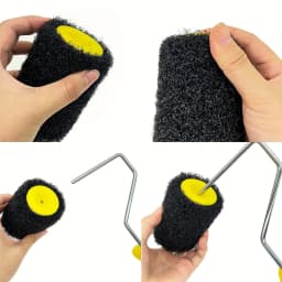 1pc 4-Inch Drywall Texture Roller Brus With Home DIY Painting Tool Durable Plastic Roller Brush For Smooth Ceiling Wall Surfaces
