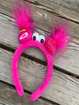 Spring and Summer New Style Ugly Doll Hairband with Quirky Ears, Cute Headband, Girly Dopamine Cartoon Plush Funny Hairband, Hair Accessory, Headwear for Women