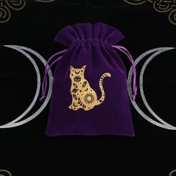 1Pcs 13x18cm Tarot Storage Velvet Bag Drawstring Pocket Board Game Card Embroidery Package Witchcraft Supplies for Altar Tarot