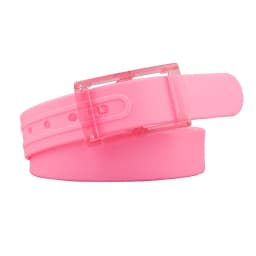 New Plastic Buckle Belt Candy Colored Silicone Casual Pants Jeans Fashionable Belt Without Metal Belts for Women and Men