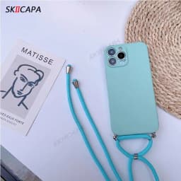 15T Crossbody Necklace Strap Cord Lanyard Soft Case for Xiaomi 15T 17T Pro Mi15 T Camera Protect Silicone Bumper Cover Shell