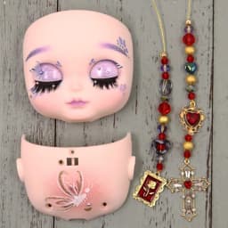 ICY DBS OOAK Blyth doll Hand-Painted Face Plate Including Back Plate Screws Lips carved 1/6 BJD Anime Girl