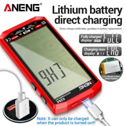Digital Multimeter Professional Rechargeable 6000 Counts AC/DC Voltage Current Ammeter Capacitor Detector Electrician Tools