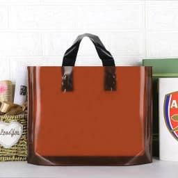 100pcs Custom Logo Colorful Shopping Bags With Handle Plastic Gift Bag Print One Color Logo On Double-sided Free Design Print