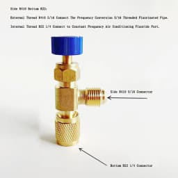 2/1PCS Air Conditioner Plus Safety Liquid Valve R410 Refrigerant Vacuum Maintenance Switch Charging Safety Adaptor R22 Detection