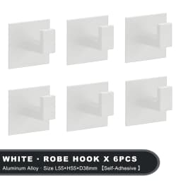Black Self-Adhesive Wall Hooks For Hanging Keys Clothes Hanger Door Metal Robe Hook Coat Rack Towel Holder Bathroom Accessories