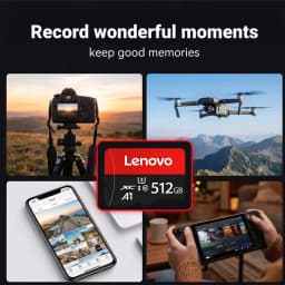 Lenovo Original Micro SD Card 1TB High Speed Cartao De Memoria 256GB 512GB Class 10 Memory Cards 128GB TF Card For Phone Camera