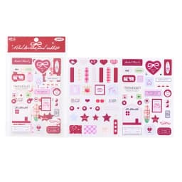 2sheets Kawaii Ins Love Bow Die Cutting Stickers Creative Decoration DIY Diary Album Scrapbook Aesthetics Stationery Stickers