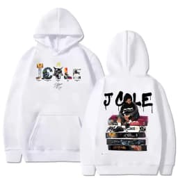 J Cole THE FALL OFF Tour Album 2026 Hoodie Men's Long Sleeve Vintage Fashion Sweatshirt Hip Hop Loose Pullover Hooded Streetwear