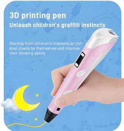 3D Printing Pen 40 Colors DIY 3D Painting Children Toys Fun Camouflage With LCD Screen Compatible PLA Filament Toys Gift