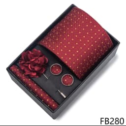 New Designer Blue Red Green Paisley Ties For Men Wedding Party Neck Tie Luxury Tie Pocket Square Cufllink Brooch Set
