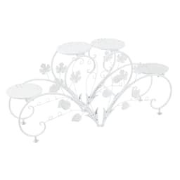 2 PCS Metal Plant Stand Heart-shape Flower Pot Display Holder Garden Support