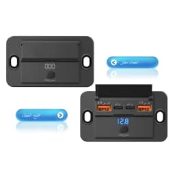 Car Charger Socket Adapter with Switch 2/4 Ports 12V 24V PD QC3.0 Charging Splitter Outlet for Bus RV ATV Truck Boat