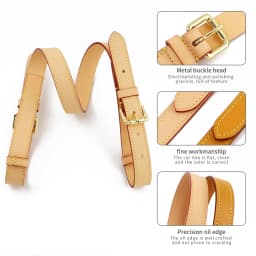 Genuine Leather Bag Straps Women Handbag Handle Belt Shoulder Crossbody Bag Strap DIY Replacement Strap Bag Part Belt for Bags