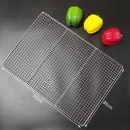 Stainless Steel 304 Food Grade 15-70CM Rectangle BBQ Barbecue Grill Wire Grid Mesh Net