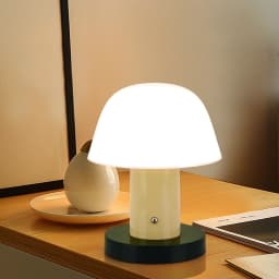 Mushroom Table Lamp USB Rechargeable LED Touch Desk Light Warm Color Night Light