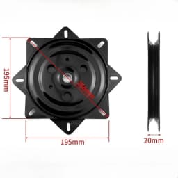 Heavy-Duty Chair Swivel Base 3"/4"/6", 360° Rotating, Smooth Mechanism - Perfect for Bar Stools & Furniture Accessories