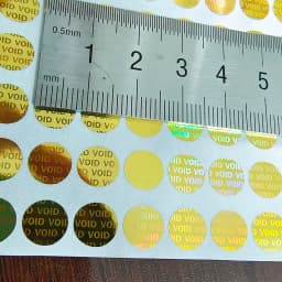 100pcs 8mm Gold/Silver VOID Hologram Security Seal Tamper Evident Label Warranty Void Sticker Removal Proof Anti-forgery Stamp