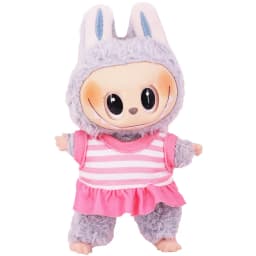 For 15/17cm Labubu Doll Summer Bikini Set Sunglasses Fashion swimsuit Swimming Accessories for 3.0 Big Into Energy Ropa Labubu