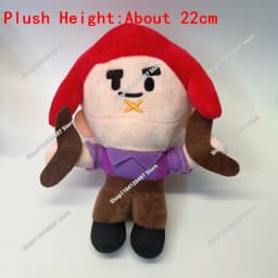10cm-25cm Cartoon Cosplay Brawler Spike Plush Toy Cotton Pillow Dolls Cute Game Character Game Peripherals