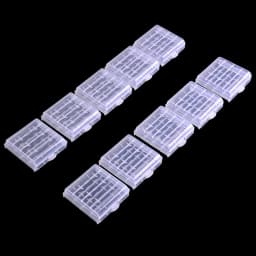 10Pcs/Set Battery Case Plastic Storage Box For 4xAA 5xAAA Batteries Protecting Case Cover Tool Container Batteries Parts